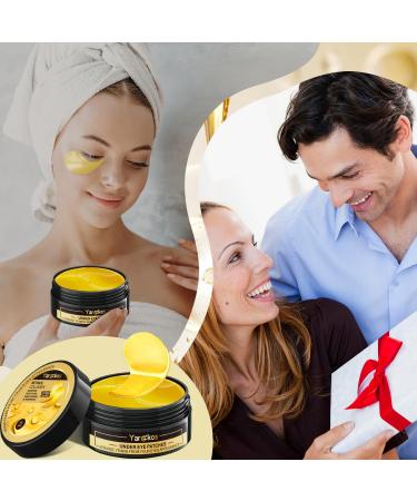 Shop 2 Packs 60 Pcs Under Eye Patches - 24K Gold & Green Gel Masks for Dark Circles Puffiness & Wrinkles - Hydrating Eye Care for Women & Men - Buy Online on GoSupps.com