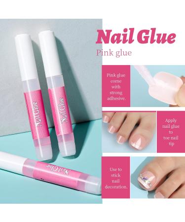 Teenitor 144pcs Press on Toenails - French Tip Fake Toenails for Women | Glue-On Nude Toe Nail Tips | Perfect for International Shipping - Buy Online on GoSupps.com