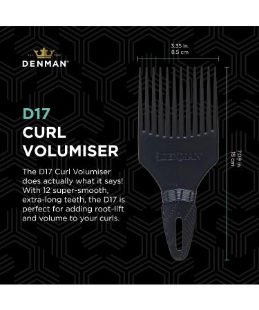 Jack Dean by Denman Black Curl Volumiser Comb - D17 for Styling, Defining and Enhancing Curls - Buy Online on GoSupps.com