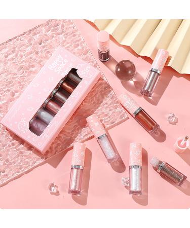 Erinde Liquid Glitter Eyeshadow Set - Shimmer Metallic Eye Shadow for Korean Sparkly Makeup - Long-Lasting & Lightweight Formula - 4PCS - Buy Online on GoSupps.com