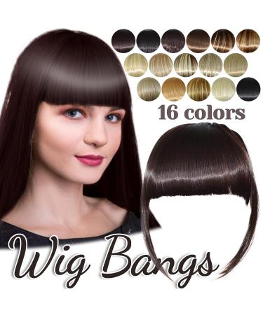 Battnot Clip-In Bangs for Women - 15cm White Gold Hair Extension Fringe | High Temperature Fiber Party Wigs - Buy Online on GoSupps.com