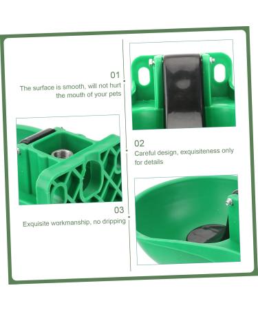 Ipetboom 1pc Cow Automatic Bowl Cattle Livestock Drinker Bowl Dog Small Dog Big Chicken Animal Iron 30x24cm Black - Buy Online on GoSupps.com