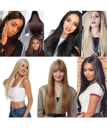 prinfantasy Hair Extensions with Adjustable Size Hair Piece Straight Hairpieces for Women Dark Brown Hair Pieces Silky Straight Nail Tip Keratin Utips Hair Extension 22" MW185 GBMW185 22 Inch - Buy Online on GoSupps.com