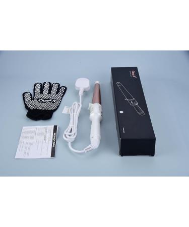 CkeyiN Professional Ceramic Hair Curling Wand 25-32MM - Adjustable Temperature - LCD Screen - Glove Included - Buy Online on GoSupps.com