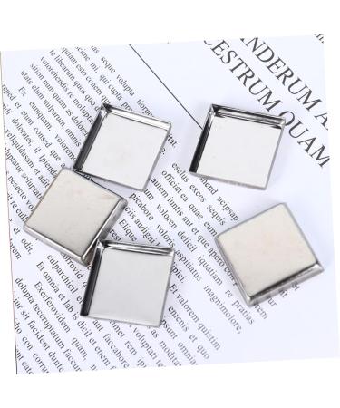 FOMIYES 60pcs Square Magnets Metal Pans for Eyeshadow Watercolor Plate Aluminum Plate Iron Plate M As Shown - Buy Online on GoSupps.com