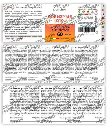 Buy Bandini Coenzyme Q10 - 200mg per Capsule 60 Count | High Quality GVO-Free No Additives | Supports Energy & Heart Health | Shop Global - Buy Online on GoSupps.com