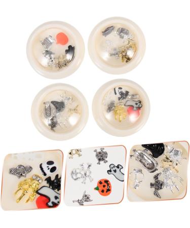 Beavorty 12 Boxes halloween manicure halloween makeup halloween make up Nail decorations for Halloween DIY Halloween nail decorations gemstones for nails nail art gems punk nail charms flat - Buy Online on GoSupps.com