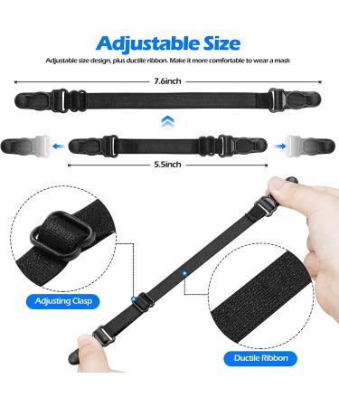 Mask Extender Strap Ear Savers - Adjustable Extension Hook for Masks - 10PCS (Kids and Adults) - Buy Online on GoSupps.com