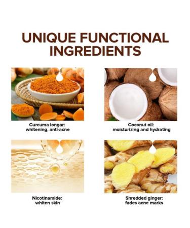 Turmeric Facial Cleanser | Brightening Foaming Face Wash with Kojic Acid | Gently Cleans Pores | 3 Pack - Buy Online on GoSupps.com