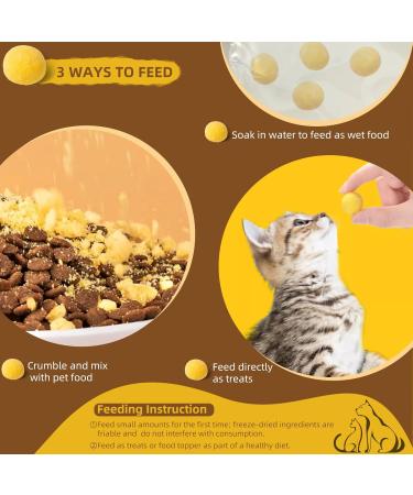 Freeze Dried Quail Egg Yolk Treats for Cats Dogs Increase Appetite All Natural Freeze-Dried Limited Ingredient Quail Egg Yolk Pet Snacks Increase Nutrition Healthy Training Treats for Dogs Puppy - Buy Online on GoSupps.com
