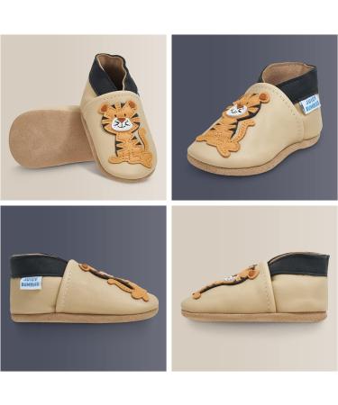 Seating Tiger Baby Shoes 18-24 Months | Soft Sole Leather Toddler Shoes for Baby Boys and Girls - Walking Shoes - Buy Online on GoSupps.com