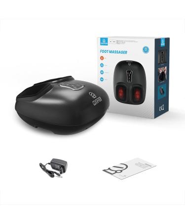 Comfier Foot Massage Device with Heat & Vibration - Shiatsu Massager for Plantar Fasciitis Relief | Up to Shoe Size 47 | Perfect Gift in Black - Buy Online on GoSupps.com