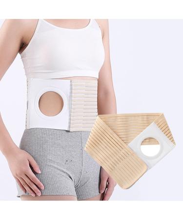 Ostomie belt unisex stoma bond elastic hernia belt post colostomy belly stoma stoma bandage breathable stoma tandage skin stoma supply available in 4 sizes (l)