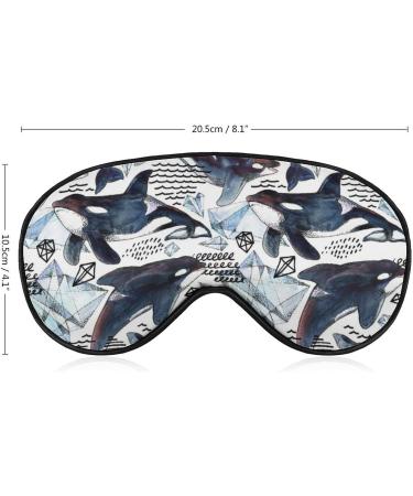 Killer Whale Sleep Mask - Adjustable Eye Cover for Men and Women - Blocks Light for Night, Travel, and Nap - Buy Online on GoSupps.com