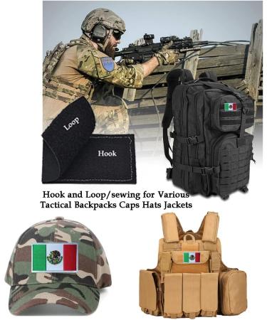 2 PCS AliPlus Mexico Flag Patch - Embroidered Tactical Military Morale Patch - Buy Online on GoSupps.com
