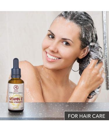 Vitamin E Drops 50ml - Highly Concentrated for Face Body & Hair Care - Natural Skincare Solution - Buy Online on GoSupps.com