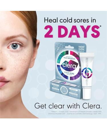 Clera Cold Sore Treatment Cream Clinically Proven to Heal in 2 Days* - 5ml - Buy Online on GoSupps.com