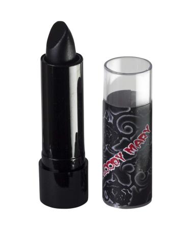 Bloody Mary Lipstick Professional Hollywood Makeup Quality -Creamy & Long Lasting   Fashionable Eccentric Gothic Style - Ideal For Halloween - Unique Color & Rich Pigment (Black Blood)