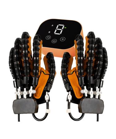 Hand Rehabilitation Robot Gloves Stroke Recovery Equipment Adjustable Strength Rechargeable Finger Rehab Trainer for Hemiplegia Arthritis Dysfunction Recovery left+right Medium