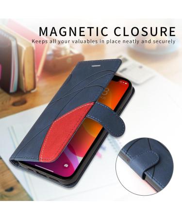 Premium PU Leather Wallet Case for Huawei Mate 20 Lite - Haygdz Card Compartment Magnetic Stand Blue - Buy Online on GoSupps.com