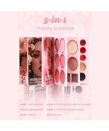 Palettes De Maquillage Blush en 6 Couleurs Palette Fards Paupi res Paillet s 24 Couleurs Style Livre | Pour Le Maquillage Les Rendez-Vous Le Voyage La F te Beaut Le Quotidien Et La - Buy Online on GoSupps.com
