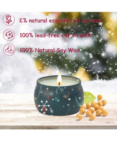 Christmas Scented Candles Gift Set for Women - Aromatherapy Soy Wax Candles (Lavender Sage Rosemary Rose) - Stress Relief Home Decor - Perfect for Mother's Day - Buy Online on GoSupps.com