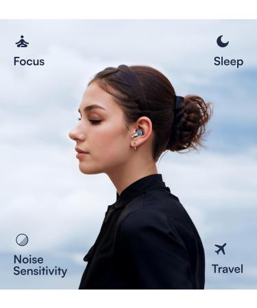 Sleep Ear Plugs - Noise Reduction 32 dB | Comfortable Ear Tips for Travel & Concerts | Galloway Blue - Buy Online on GoSupps.com