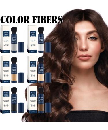Thick Hair Fiber Powder Colored Hair Thickener Hair Fiber Powder Hair Fibers Refill Enhanced Hair Root Color Powder Hair Fiber Powder for Women & Men (Light Brown) - Buy Online on GoSupps.com