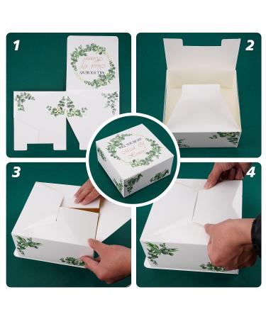 24pcs Greenery Eucalyptus Bridesmaids Proposal Gift Set - Bridesmaid Boxes, Love Knot Bracelets, Cards, and Satin Scrunchies - Buy Online on GoSupps.com