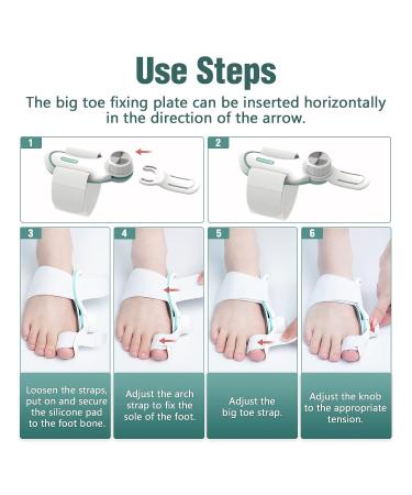 Bunion Corrector for Women & Men - Orthopedic Toe Straightener & Splint for Hallux Valgus - Bunion Relief Brace with 3 Angle Fixing Plates - Buy Online on GoSupps.com