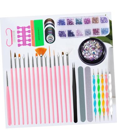 Healeved 2 Sets Drill Nail Art Pen Nail Dotting Tools Nails Rhinestones Nail Art Tools Nail Art Brush Diamond Nail File para U as Pro Tools Kit De Manicura Nail Art File Manicure Nail Lamp - Buy Online on GoSupps.com