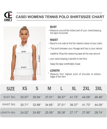Casei Women's Sleeveless Golf Polo Shirt - UPF 50+ Quick Dry Collared Athletic Tank Top - Medium, Pure White - Buy Online on GoSupps.com