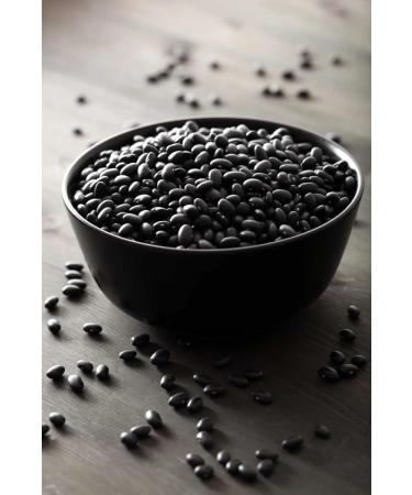 Organic Black Turtle Beans 500g - High Protein High Fibre - GMO-Free Raw Vegan Certified - Thames Organic 500g - Buy Online on GoSupps.com