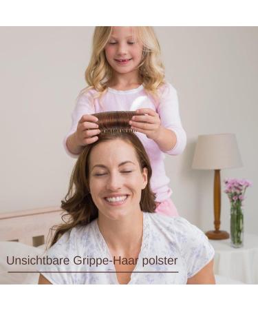 Hair Volume Clip Hair Pads Invisible False Hair Clip Volume Hair Base Styling Insert Tool Hair Bump Up Clip Bun Hair Pad Accessories for Girls Light Brown - Buy Online on GoSupps.com