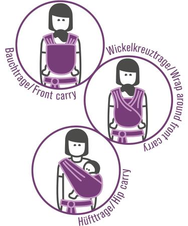 Premium Manduca Sling in Black - Comfortable Baby Carrier for Parents on the Go - Buy Online on GoSupps.com