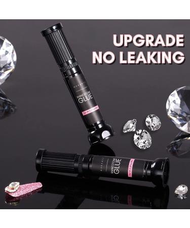 Makartt Updated Nail Rhinestone Glue Gel with Brush&Pen tip 2pcs Clear Nail Glue Precision Pen Super Strong Adhesive Nail Art Glue Gel for Nail Decorations For Tiny Nail Rhinestones - Buy Online on GoSupps.com