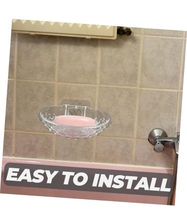 Ciieeo 4 Pcs Transparent Soap Box Soap Holder Bathroom Soap Mount Sink Shower Soap Dish Soapdish Soap Case Self-adhesive Soap Dish Soap Stand Home Supplies Plastic Household Products Tray - Buy Online on GoSupps.com