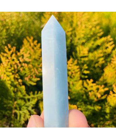 Crystal Stone Natural Blue Aquamarine Quartz Crystal Point Tower Gemstone Home Decor Natural Stones and Minerals Reiki Gift (Color : Blue Size : 50-60mm) 50-60mm Blue - Buy Online on GoSupps.com