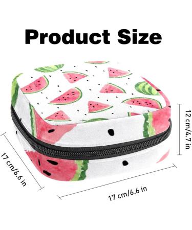 Portable Summer Fruit Watermelon Women's Napkin Bag | Menstrual Cup Pocket & Breastfeeding Pillow Holder for Teens & Girls - Buy Online on GoSupps.com