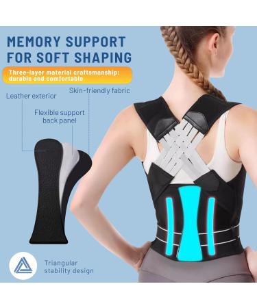 Back Brace Posture Corrector for Men & Women | Adjustable Support for Scoliosis & Hunchback | Spine Corrector & Trainer - Buy Online on GoSupps.com