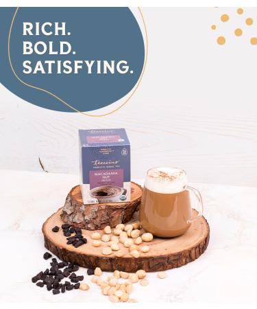 Teeccino Organic Macadamia Nut Herbal Tea - Caffeine Free Prebiotic, 10 Bags - Buy Online on GoSupps.com