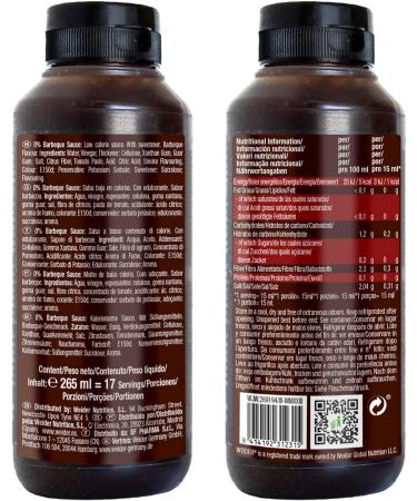 Weider Zero Barbecue Sauce - 265 ml (Pack of 1) | Zero Fat & Zero Sugar - Buy Online on GoSupps.com