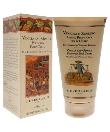L Erbolario Vanilla and Ginger Perfumed Body Cream - Moisturizing Hydrating Cream for Dry Skin with Ginger and Vanilla Extracts - 5.07 oz - Shop Internationally - Buy Online on GoSupps.com