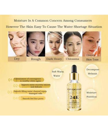Buy AKARY 24K Gold Ampoule Serum - Luxury Moisturizing Skin Care for Flawless Elastic Skin | International Shipping Available - Buy Online on GoSupps.com