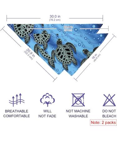 Shop Triangular Dog Scarf for All Sizes - 2 Multi-Colored Pieces for Dogs & Cats - Perfect Fashion Accessory - Buy Online on GoSupps.com