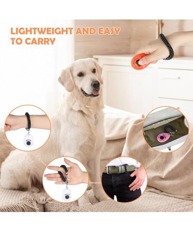 6Pack Dog Training Clickers with Wrist Strap Durable Lightweight Dog Training Clickers with Big Button Effective Behavioral Training Tool for Puppy Cats Birds Horses - Buy Online on GoSupps.com