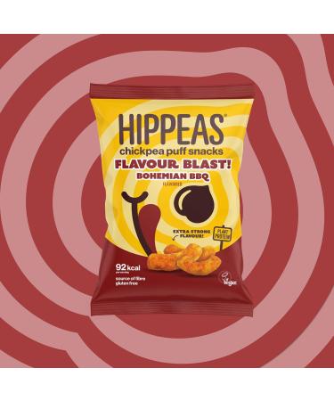 Hippeas Flavour Blast Bohemian BBQ Chickpea Puffs 22g (Pack of 12) - Buy Online on GoSupps.com