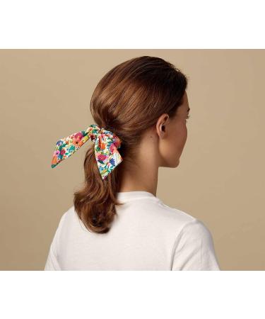 Rifle Paper Co. Garden Party Scrunchie - 100% Polyester, Digital Printed 3.5 Diameter Hair Scarf Tie - Soft Elastic Band for Ponytails & Wrist, 1 Count - Buy Online on GoSupps.com