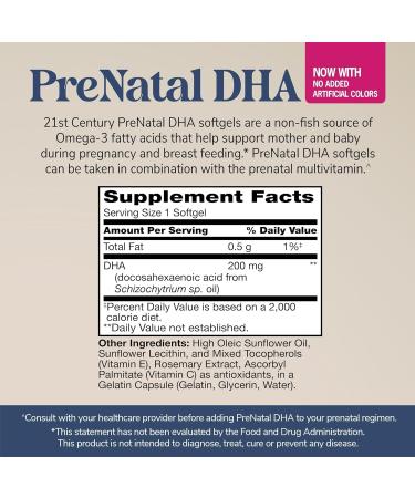 21st Century PreNatal DHA Softgels - 30 ct Pack of 3 - Buy Online on GoSupps.com