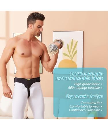 TENB Hernia Belt for Men Hernia Support Truss Inguinal or Sports Hernia Adjustable Waist Strap with Removable Compression Pads Breathable Material (Black X-Large) X-Large Black - Buy Online on GoSupps.com